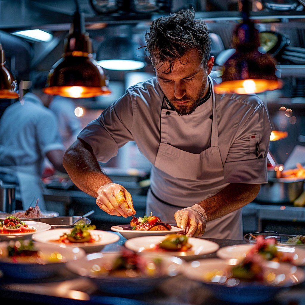 Private Chef cooking in a home kitchen
